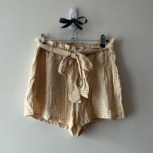 HOLLISTER SMALL ULTRA HIGH RISE SOFT STRETCHY GINGHAM SHORTS